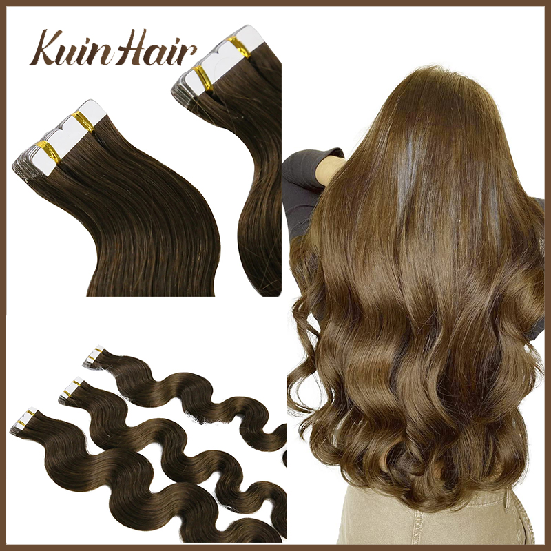 Invisible Tape In Extensions Real Hair - İnsan Saçı Bantlı Postişler Vücut Dalgası