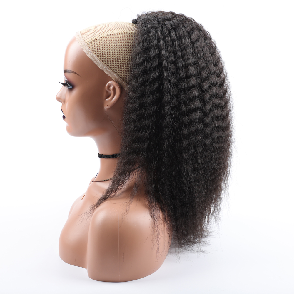 Drawstring Afro Curly Puff Ponytail - Sahte Sentetik İpli At Kuyruğu Elastik