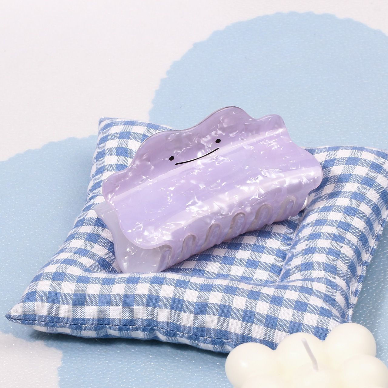 Hair Bundles - Pokémon Ditto Saç Tokası Mor Sevimli