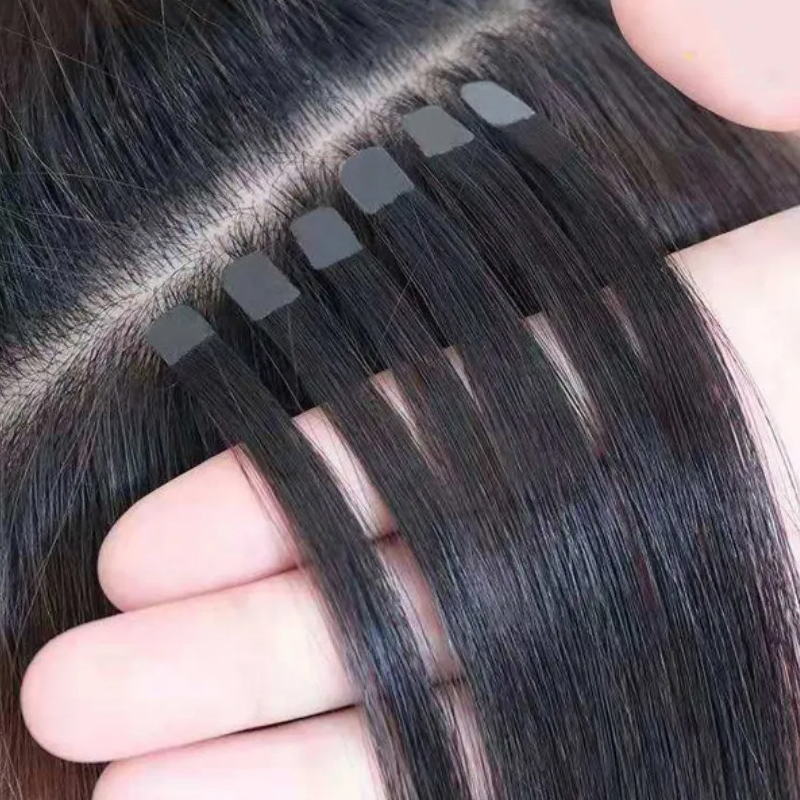 Invisible Tape In Extensions Real Hair - Mini Bant Saç Uzantıları İnsan Saç