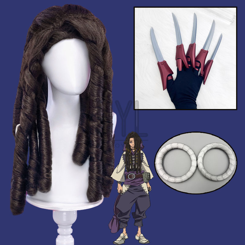 Synthetic Braided Wigs For Black Women - Anime Gachiakuta Jabber Wonger Cosplay Peruk