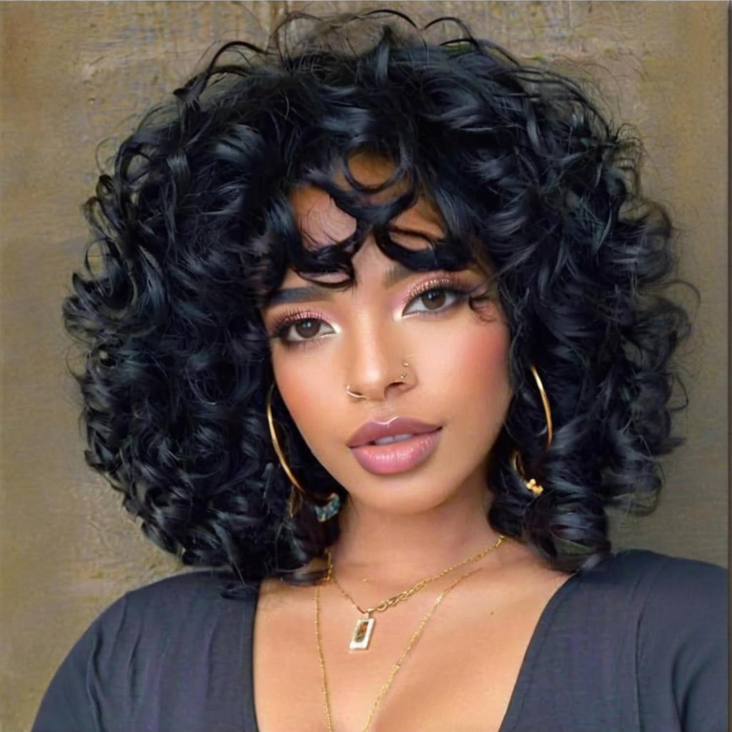 Short Pixie Cut Wig Human Hair Cheap - Doğal Kıvırcık Bob Peruk Brezilya Saçı