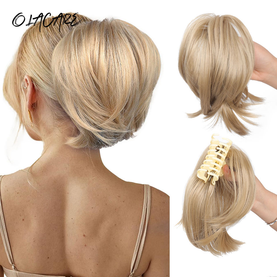 Claw Clip Messy Bun Hair Piece - Dağınık topuz saç parçası pençe klipsli