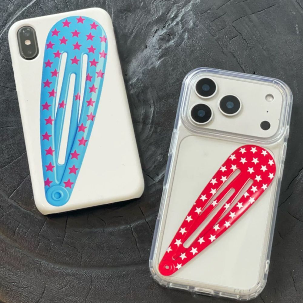 Hair Clips - Amerikan Tarzı Kırmızı Puantiyeli Saç Tokası