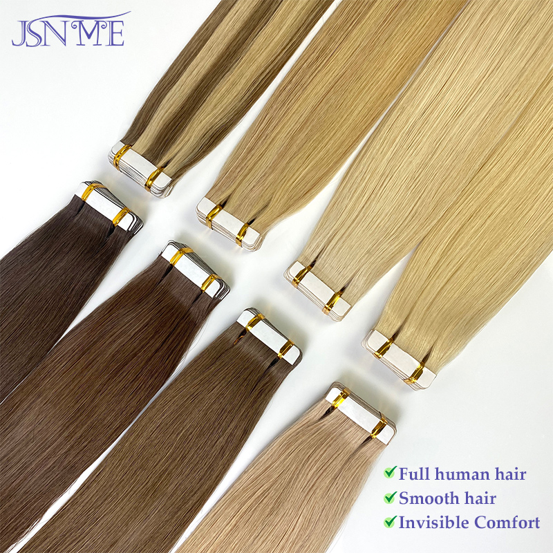 Invisible Tape In Extensions Real Hair - JSNME Bantlı Saç Uzatma 100% Gerçek
