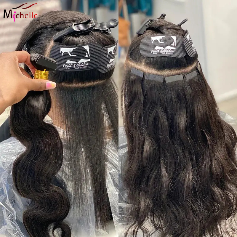 Invisible Tape In Extensions Real Hair - Bantlı Gerçek Saç Ekleri Vücut Dalgası