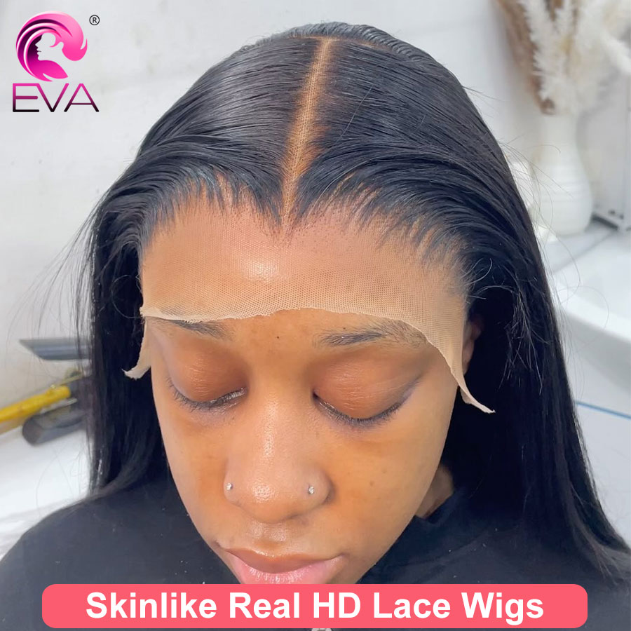 Hd Lace Frontal Wig Human Hair Pre Plucked - Eva Saç Derin Kısmı HD Dantel
