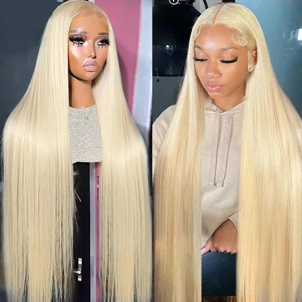 613 Blonde Body Wave Lace Front Wig - 30 40 İnç 613 Bal Sarısı