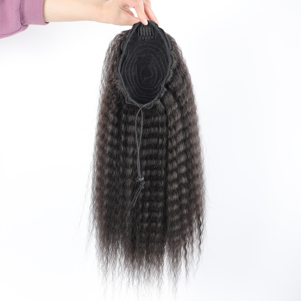 Sahte Sentetik İpli At Kuyruğu - Drawstring Afro Curly Puff Ponytail incelemesi ve fiyatı