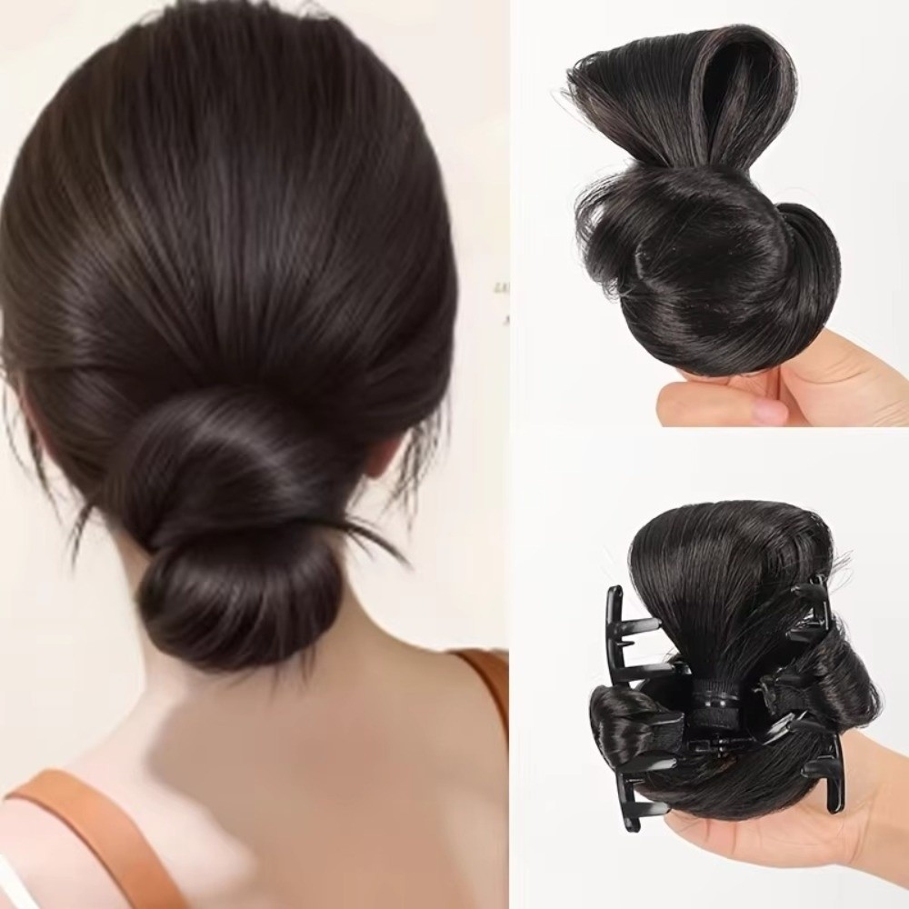Doğal Sentetik Saç Topuz Peruk - Claw Clip Messy Bun Hair Piece incelemesi ve fiyatı
