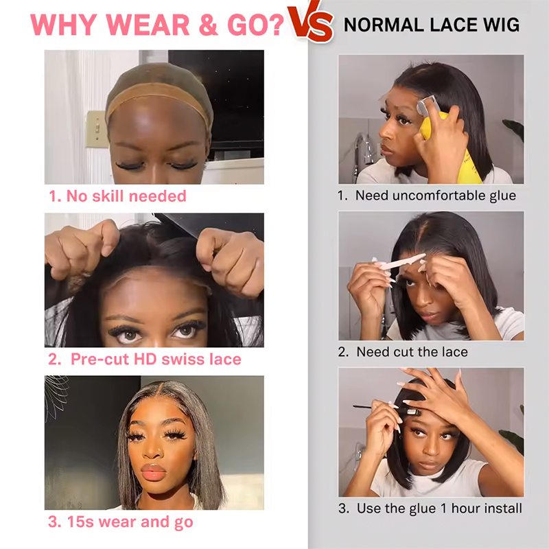 %220 Yoğunluklu Hazır Giyilebi - Glueless Wear And Go Human Hair Wig incelemesi ve fiyatı
