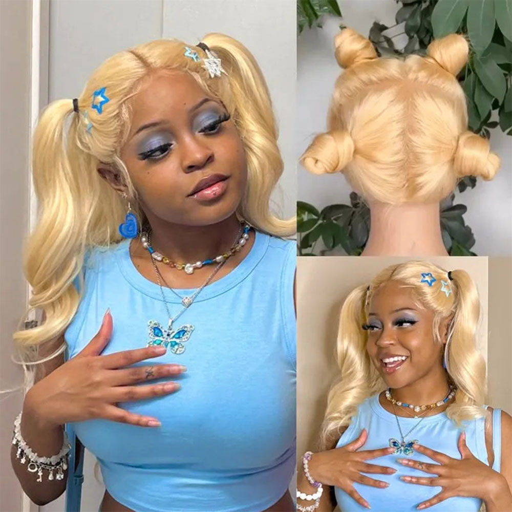 613 Sarı 13x6 13x4 HD Dantel Ö - 613 Blonde Body Wave Lace Front Wig incelemesi ve fiyatı