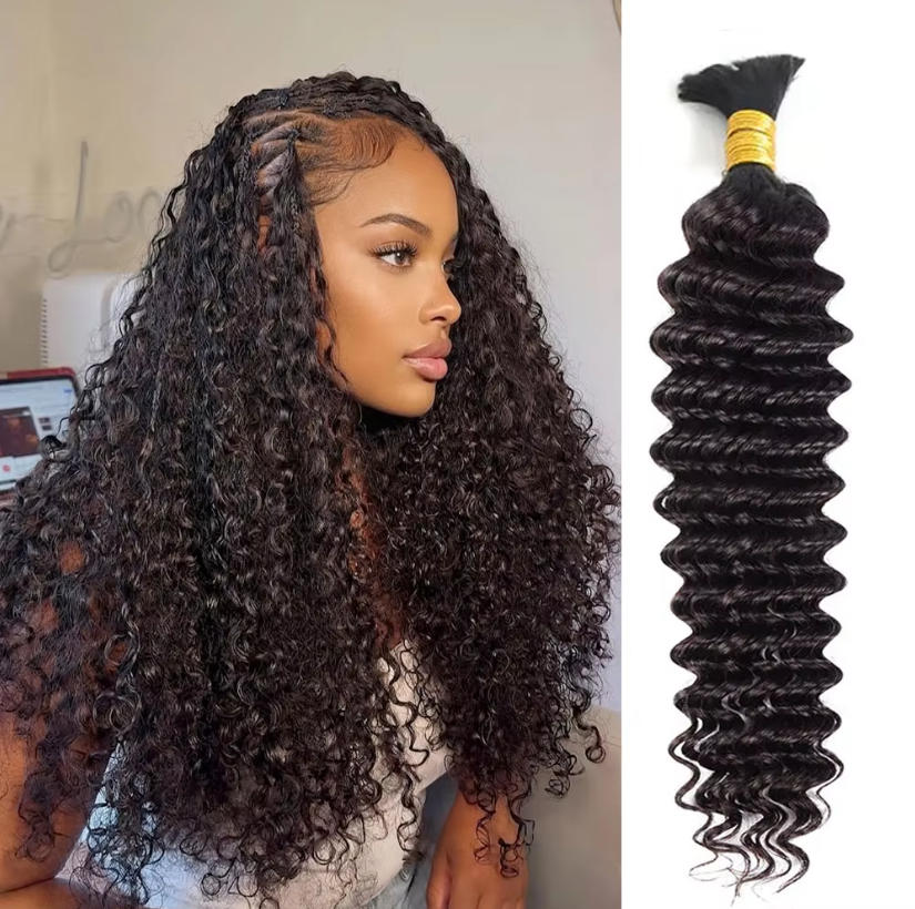 Sıkışmayan Dökme İnsan Saçı De - Water Wave Bulk Human Hair For Braiding incelemesi ve fiyatı