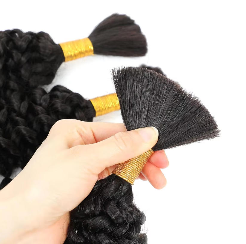 Sıkışmayan Dökme İnsan Saçı De - Water Wave Bulk Human Hair For Braiding incelemesi ve fiyatı