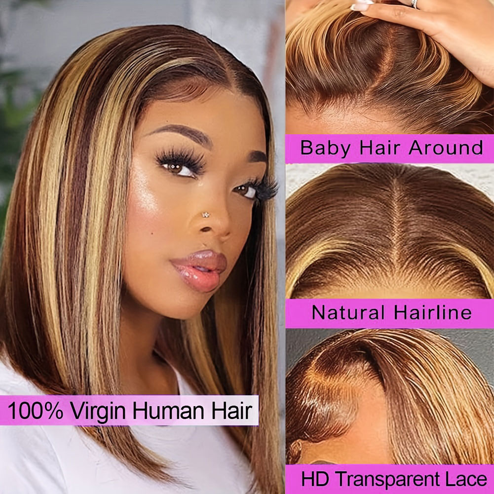Düz Kısa Bob Peruk Gerçek Saç  - Glueless Wear And Go Human Hair Wig incelemesi ve fiyatı