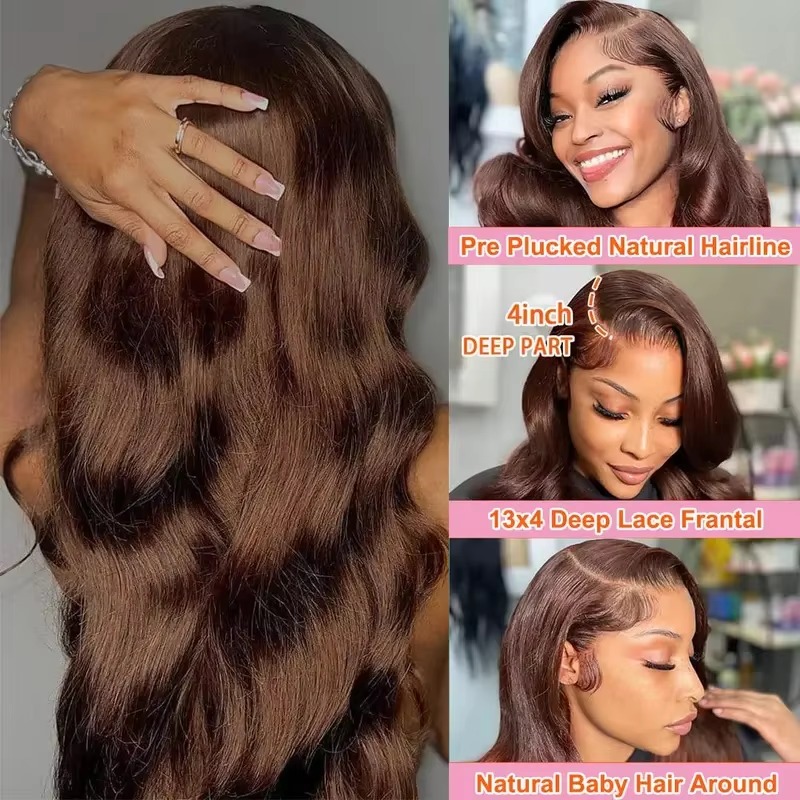 Smilegirl Body Wave Çikolata K - Hd Lace Frontal Wig Human Hair Pre Plucked incelemesi ve fiyatı