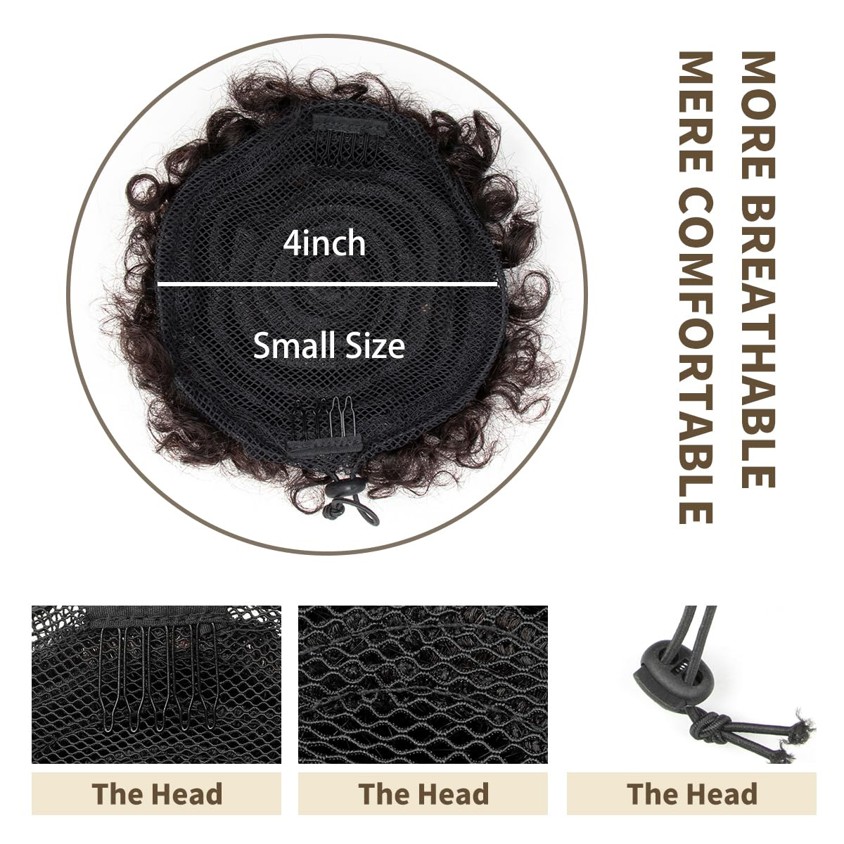 Küçük kızlar çocuklar için sen - Drawstring Afro Curly Puff Ponytail incelemesi ve fiyatı