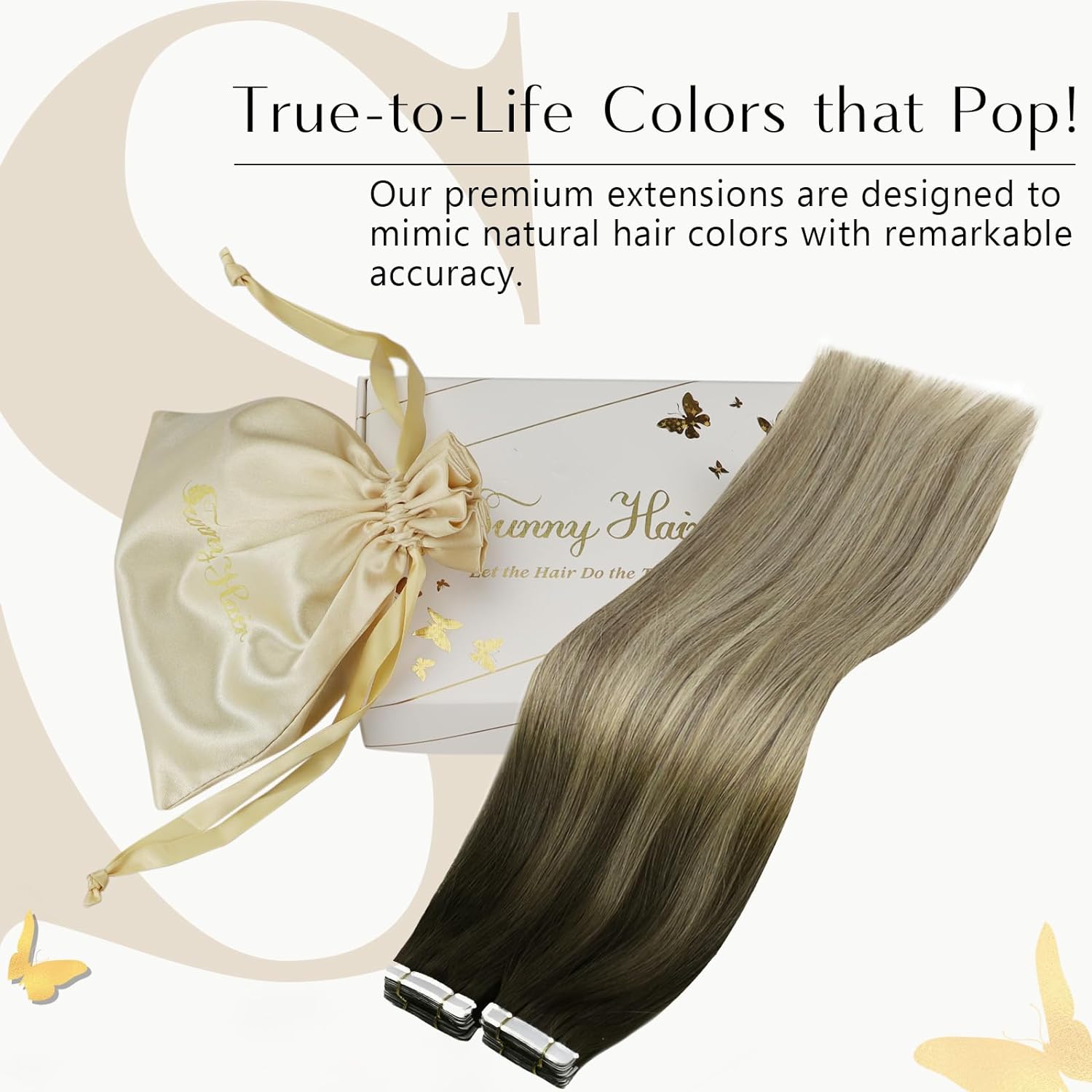 VeSunny Bantlı Saç Uzatmaları  - Invisible Tape In Extensions Real Hair incelemesi ve fiyatı