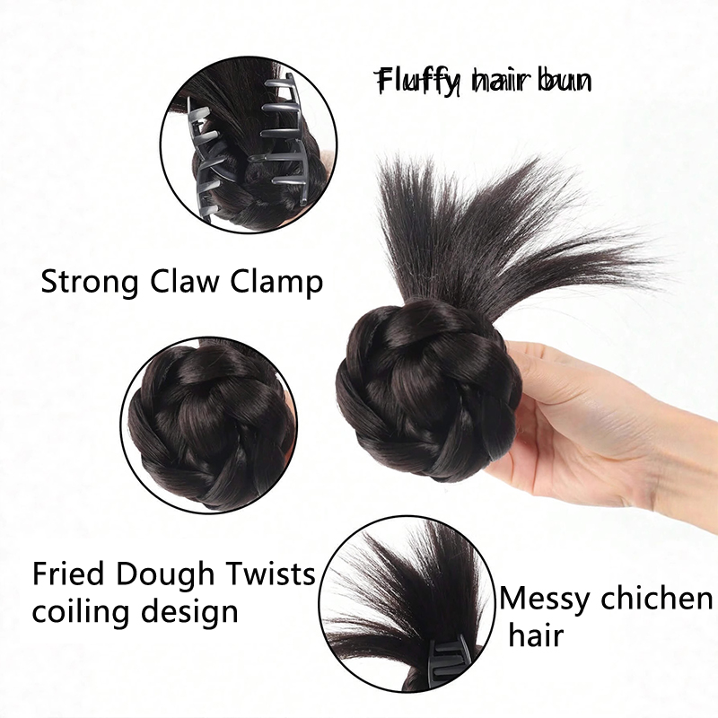 Kabarık Dikenli Dağınık Topuz  - Claw Clip Messy Bun Hair Piece incelemesi ve fiyatı