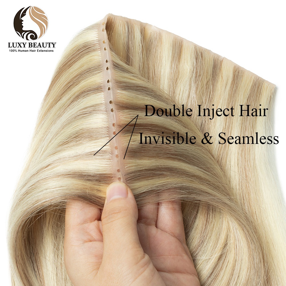 Sarı Enjekte Edilmiş Delikli A - Invisible Tape In Extensions Real Hair incelemesi ve fiyatı