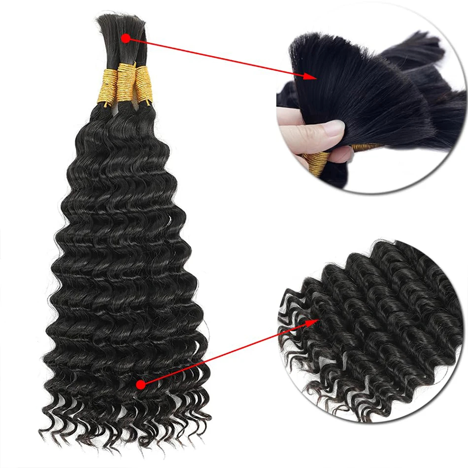 Derin Dalga, Örgü İçin İşlenme - Water Wave Bulk Human Hair For Braiding incelemesi ve fiyatı