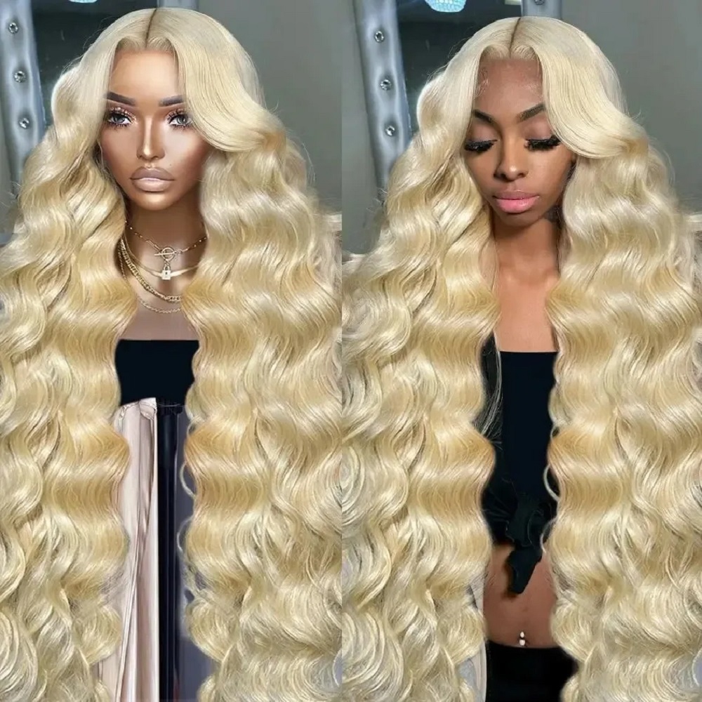 46 İnç HD Sarı 13x4 Dantel Ön  - 613 Blonde Body Wave Lace Front Wig incelemesi ve fiyatı