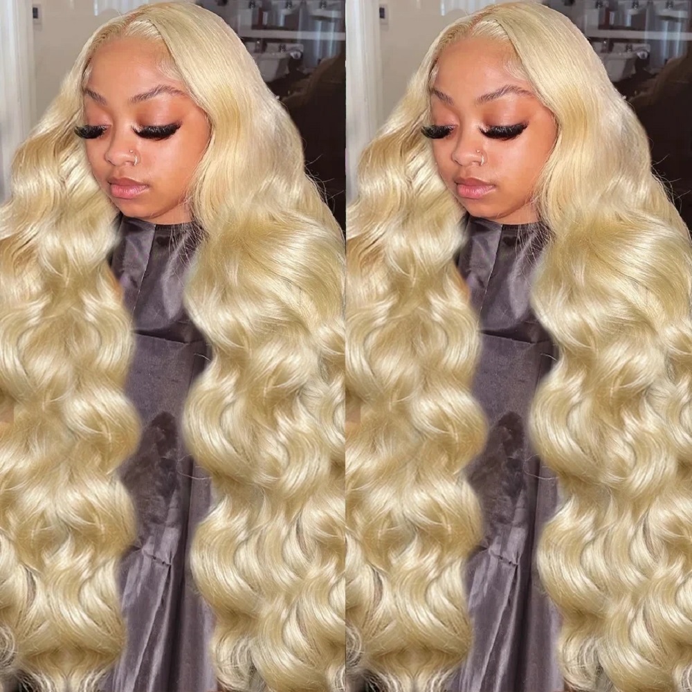 46 İnç HD Sarı 13x4 Dantel Ön  - 613 Blonde Body Wave Lace Front Wig incelemesi ve fiyatı