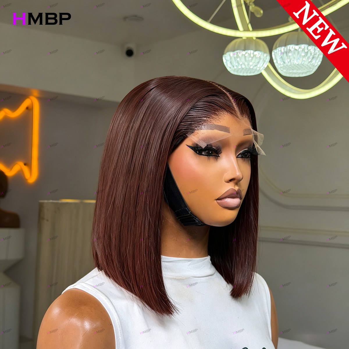 # 33 Koyu Auburn Düz Bob Peruk - Glueless Wear And Go Human Hair Wig incelemesi ve fiyatı