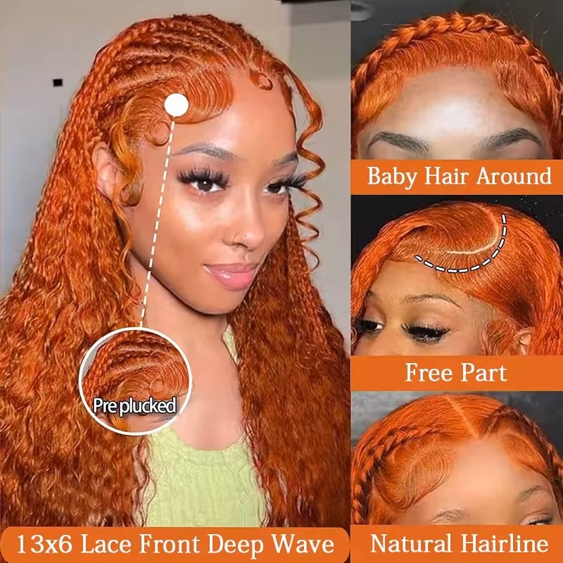%220 Yoğunluklu Zencefil Porta - Lace Front Wigs incelemesi ve fiyatı