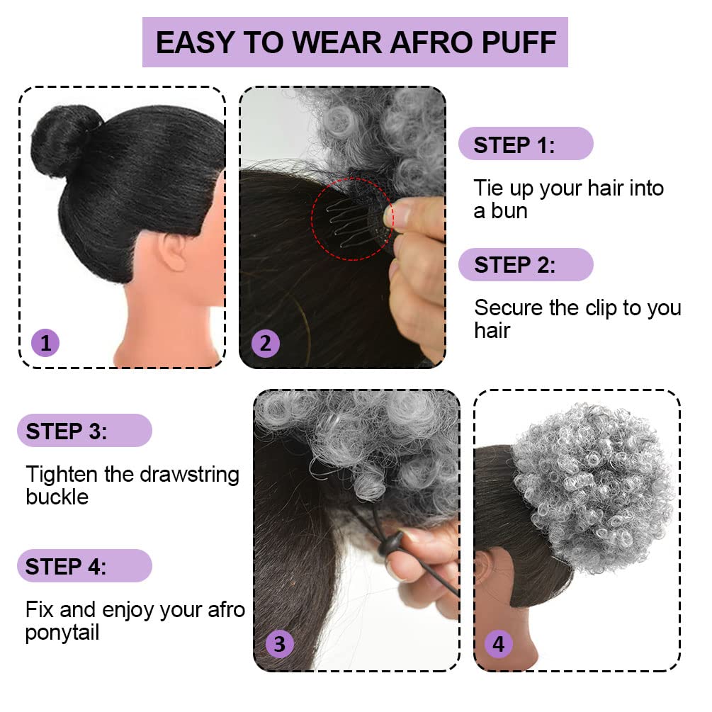 Afro Puff İpli At Kuyruğu, Kıs - Drawstring Afro Curly Puff Ponytail incelemesi ve fiyatı