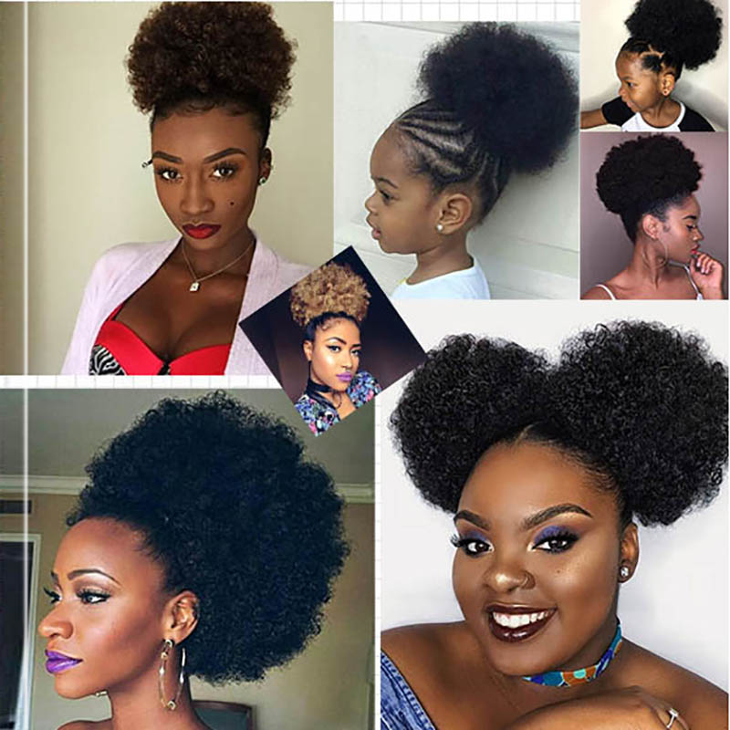 Büyük Afro Puf At Kuyruğu Uzan - Drawstring Afro Curly Puff Ponytail incelemesi ve fiyatı