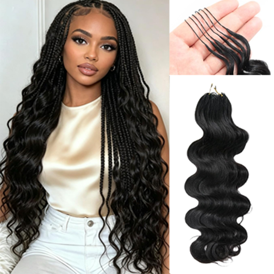 Düğümsüz Önceden Ayrılmış %100 - Water Wave Bulk Human Hair For Braiding incelemesi ve fiyatı
