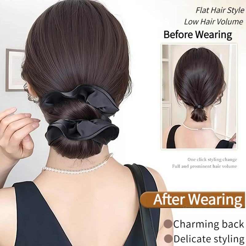 Yeni Sentetik Saten Saç Tokası - Claw Clip Messy Bun Hair Piece incelemesi ve fiyatı