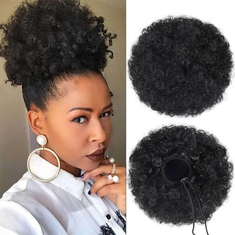 İpli Afro Puff Topuz |   8 İnç - Drawstring Afro Curly Puff Ponytail incelemesi ve fiyatı