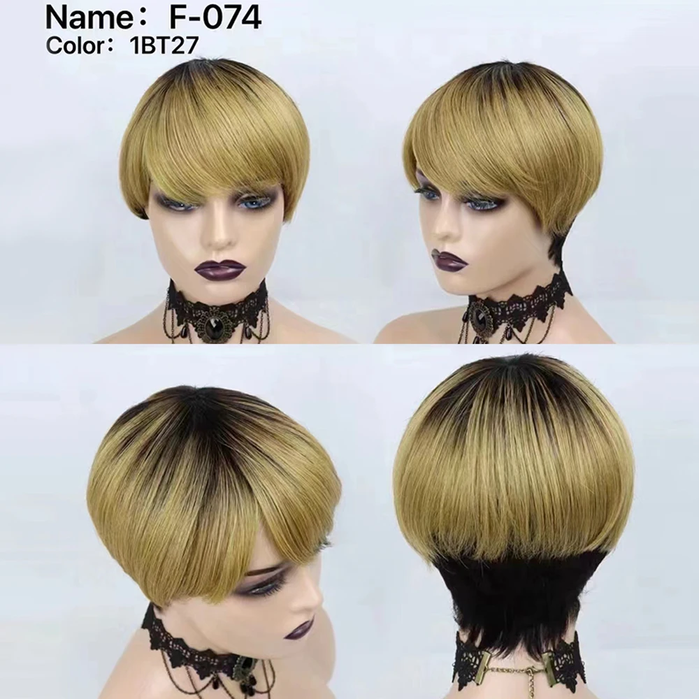 8 inç Kısa Remy Saç Peruk Brez - Short Pixie Cut Wig Human Hair Cheap incelemesi ve fiyatı