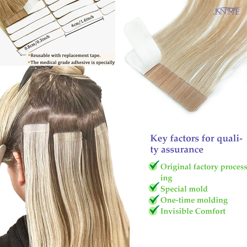 JSNME Bantlı Saç Ekleri Görünm - Invisible Tape In Extensions Real Hair incelemesi ve fiyatı