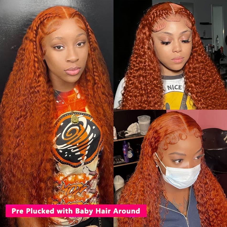 30 İnç Turuncu Zencefil Rengi  - Human Hair Wigs incelemesi ve fiyatı
