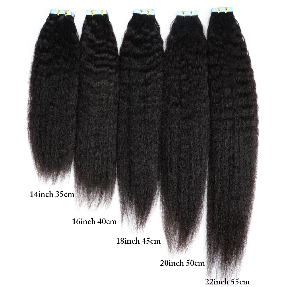 18 20 22 Kıvırcık Düz Yaki Ban - Invisible Tape In Extensions Real Hair incelemesi ve fiyatı