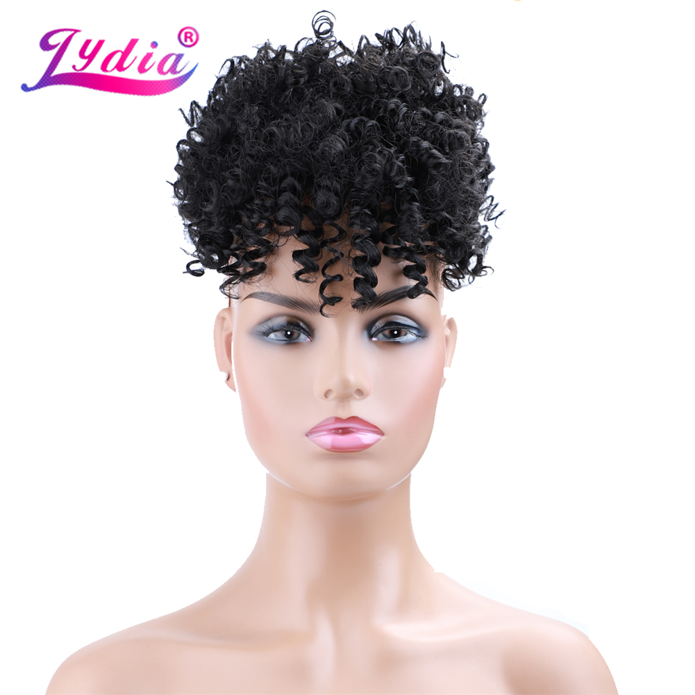Lydia İpli Sentetik Yüksek Puf - Drawstring Afro Curly Puff Ponytail incelemesi ve fiyatı