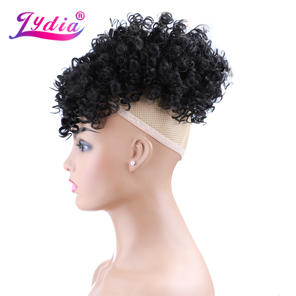 Lydia İpli Sentetik Yüksek Puf - Drawstring Afro Curly Puff Ponytail incelemesi ve fiyatı