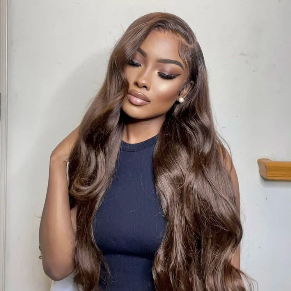 # 4 Çikolata Kahverengi Renkli - Hd Lace Frontal Wig Human Hair Pre Plucked incelemesi ve fiyatı